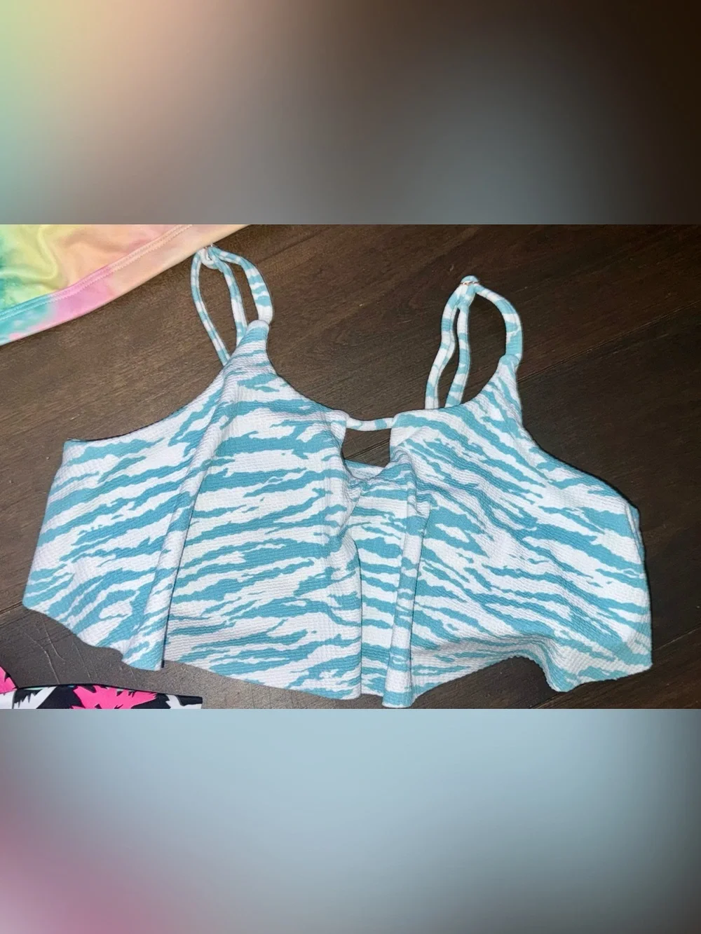 Girls Bikini Top Lot 6 Pc Roxy Billabong Mixed Brands Swimwear 14-16 | NWT | EUC